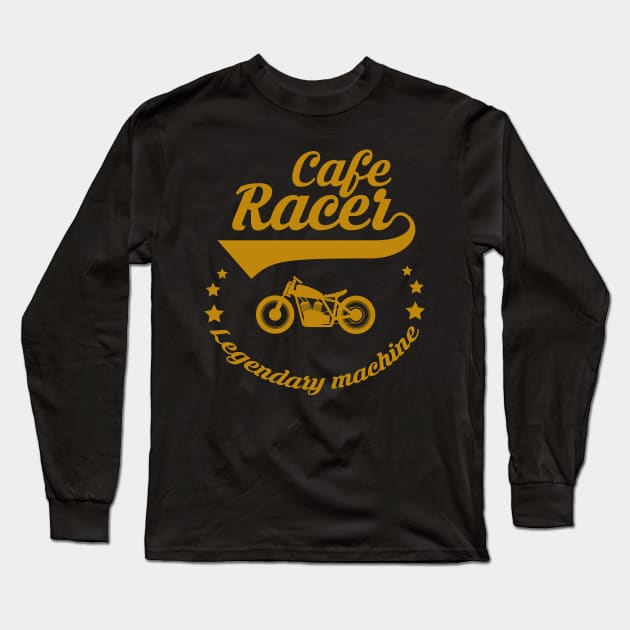 Cafe Racer Long Sleeve T-Shirt by FernyDesigns